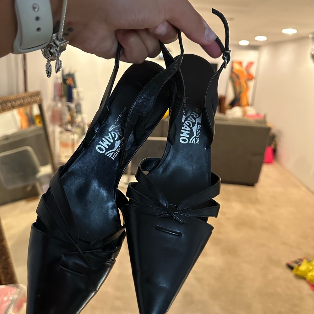 Y2k ballerina kitten heels made in Italy